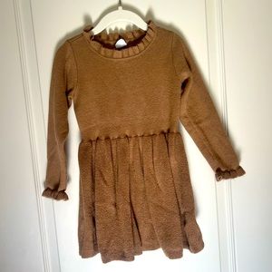 Babygap ribbed sweater dress in brown